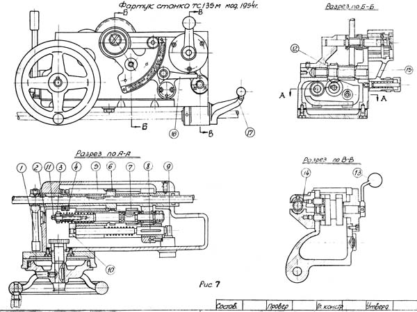 Фартух токарно-гвинторізного верстата ТС-135